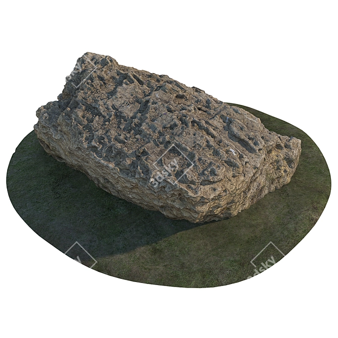 Landscape Feature Stone Kit 3D model image 3