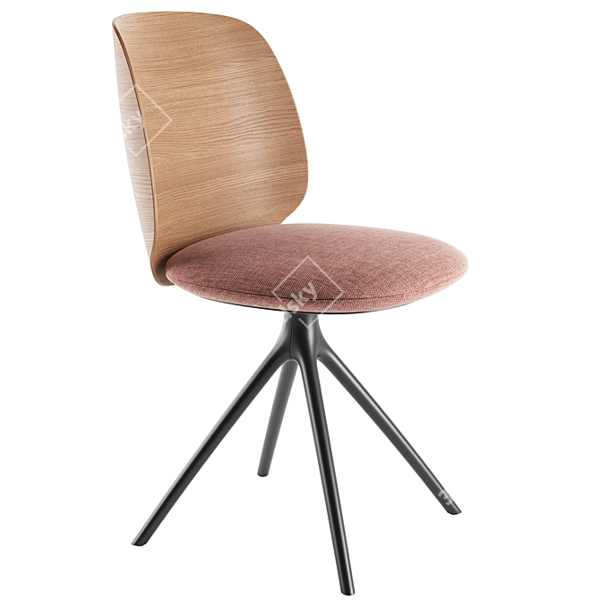 Modern Swivel Chair, MDF Italia 3D model image 2