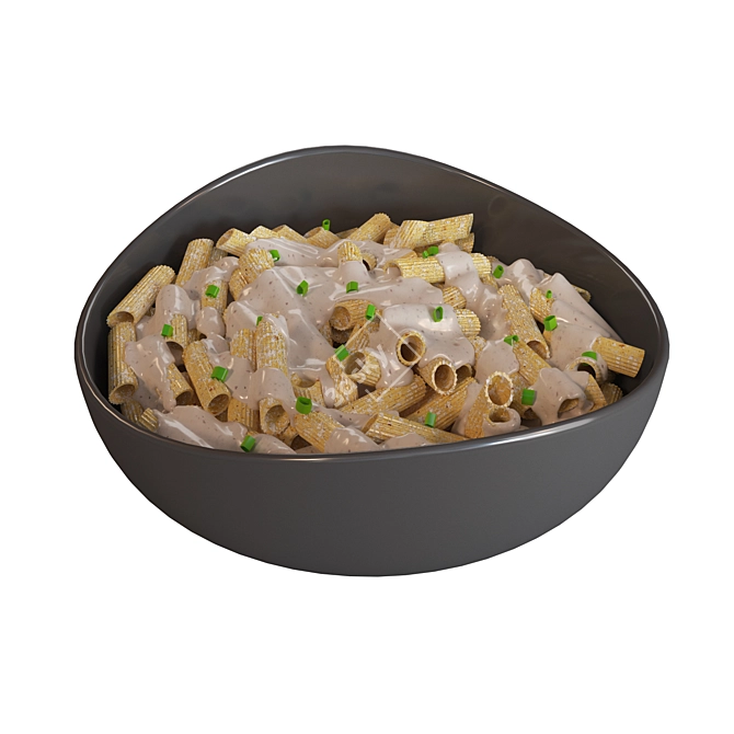 Velvety Penne Pasta Meal 3D model image 4