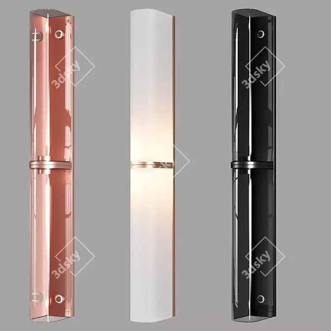 Slim Double Wall Sconce 3D model image 3