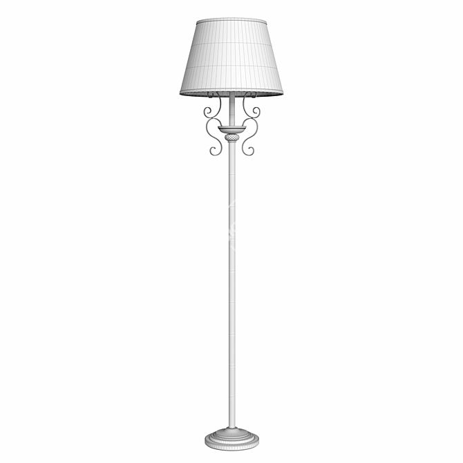 Freya Classic Floor Lamp BZ 3D model image 3