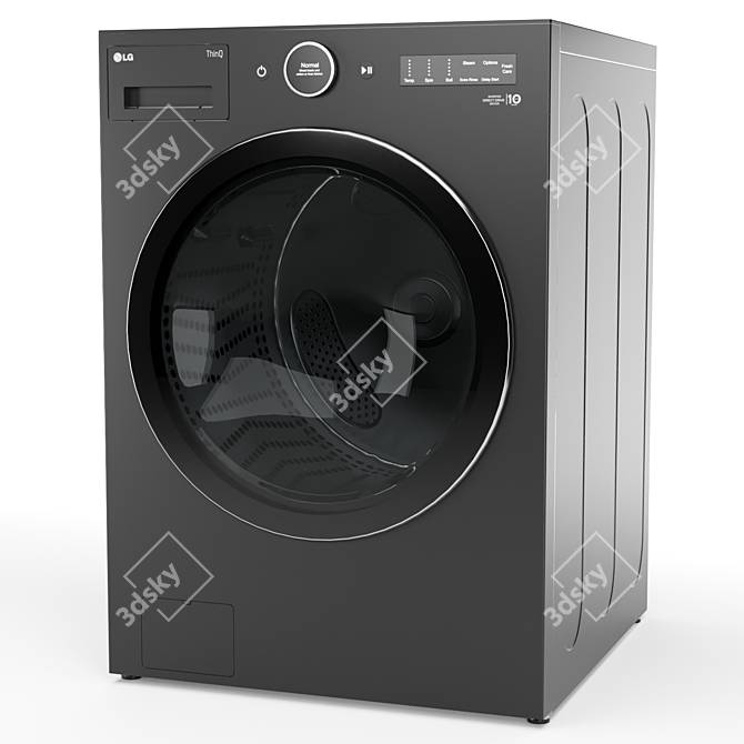 LG WM6700HBA Front Load Washer 3D model image 1