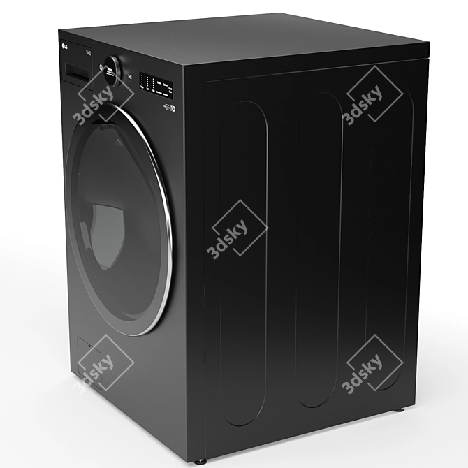 LG WM6700HBA Front Load Washer 3D model image 7