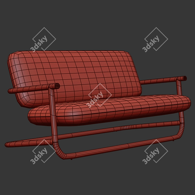 Durable Small Sofa 2014 Edition 3D model image 1