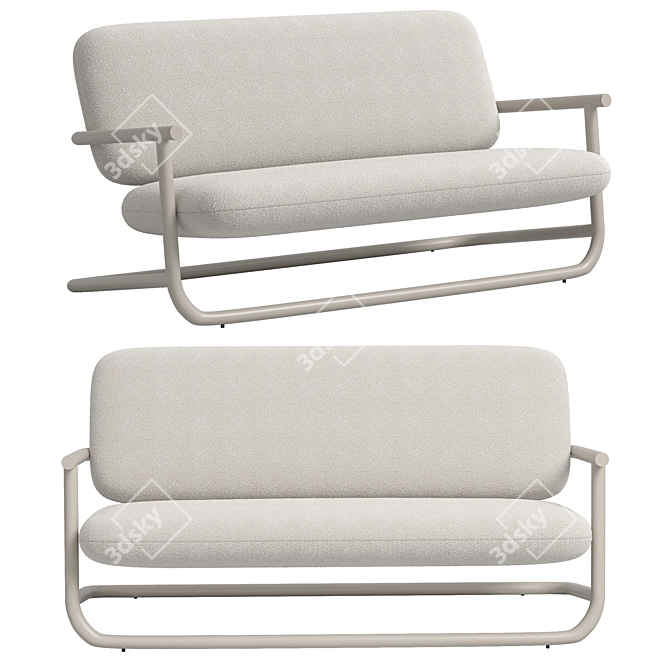 Durable Small Sofa 2014 Edition 3D model image 2