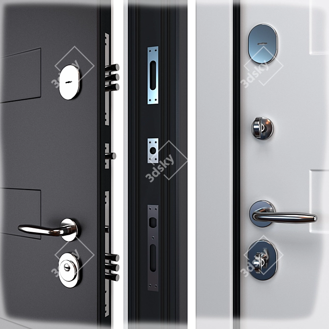 Adelina Metal Door Set (Abvehr) 3D model image 2