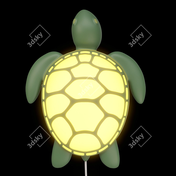 Ikea Turtle LED Wall Lamp 3D model image 2