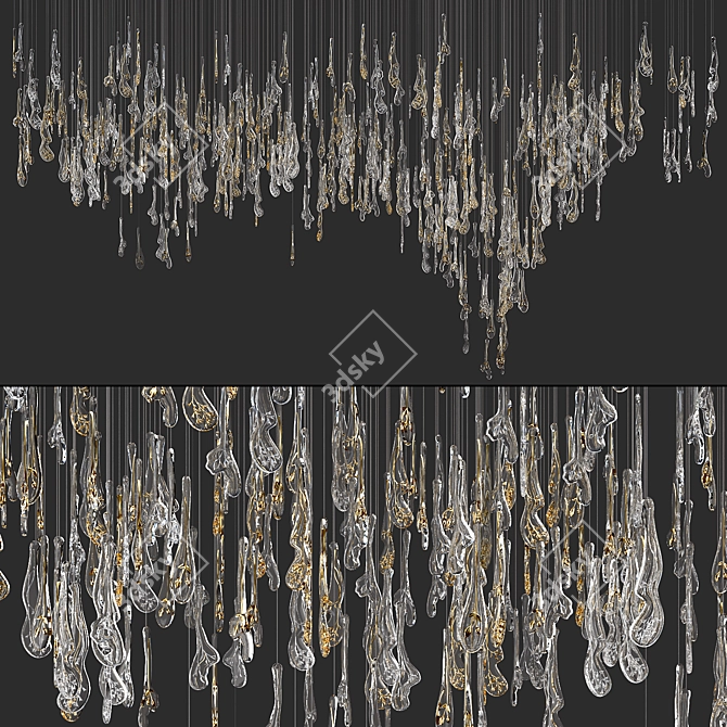 Herbarium Icon Chandelier 3D Model 3D model image 1