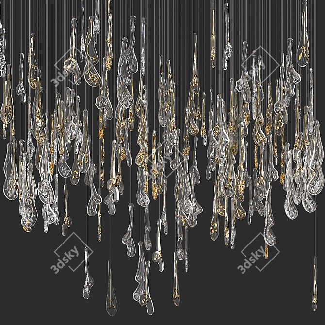 Herbarium Icon Chandelier 3D Model 3D model image 2