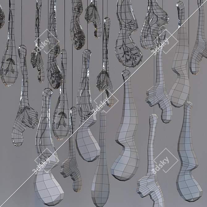 Herbarium Icon Chandelier 3D Model 3D model image 4