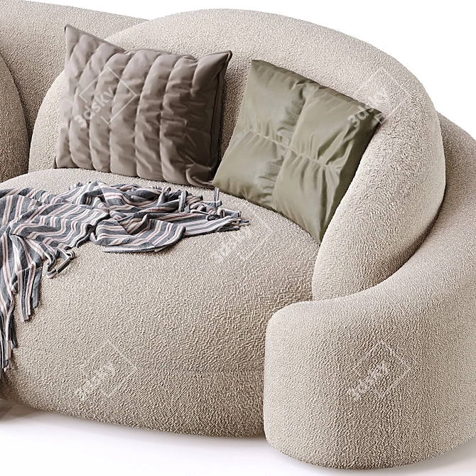 Romantic Love Seat Sofa 3D model image 3