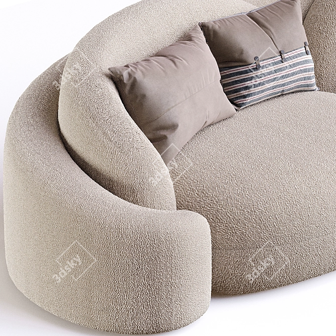 Romantic Love Seat Sofa 3D model image 4