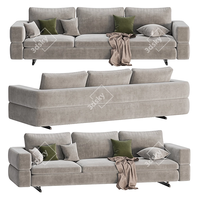 Versatile Modern Sofa Design 3D model image 1