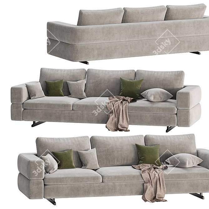 Versatile Modern Sofa Design 3D model image 2