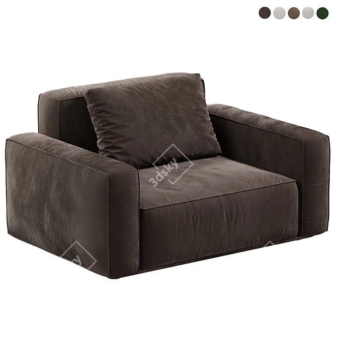 Elegant Arflex Marechiaro Armchair 3D model image 5