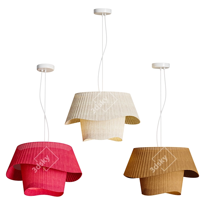  Sleek Coco Pendant Lighting 3D model image 2