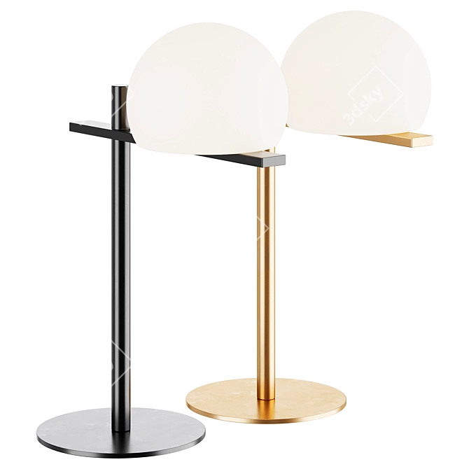 Modern Estiluz Circ Table Lamp 3D model image 1