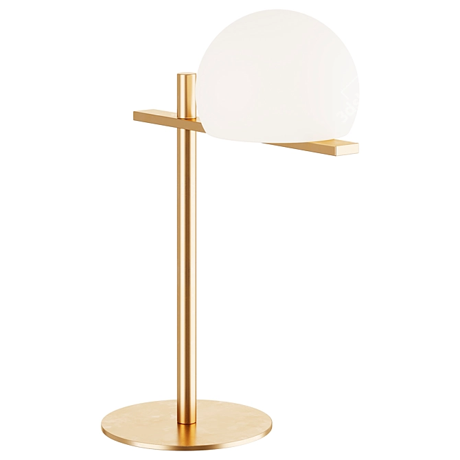 Modern Estiluz Circ Table Lamp 3D model image 2