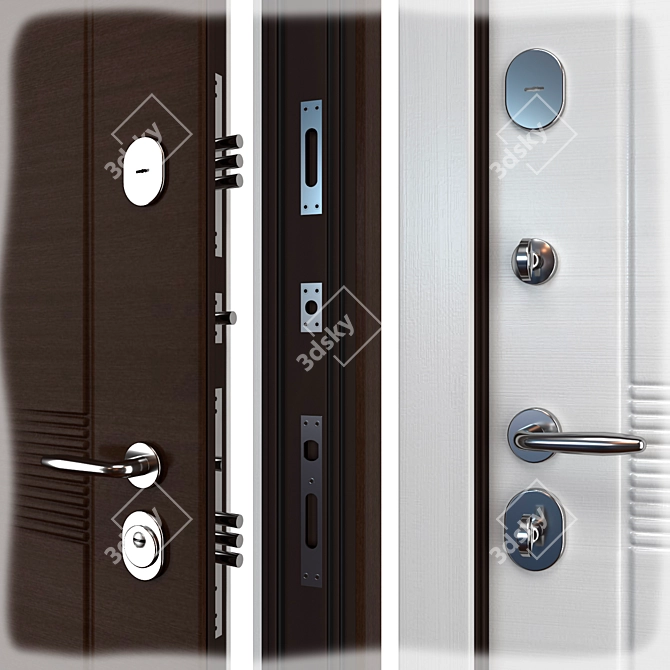 Britana Metal Entry Door (Abvehr) 3D model image 2