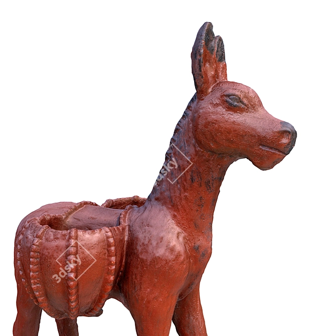 High-Res Donkey 3D Model 3D model image 4