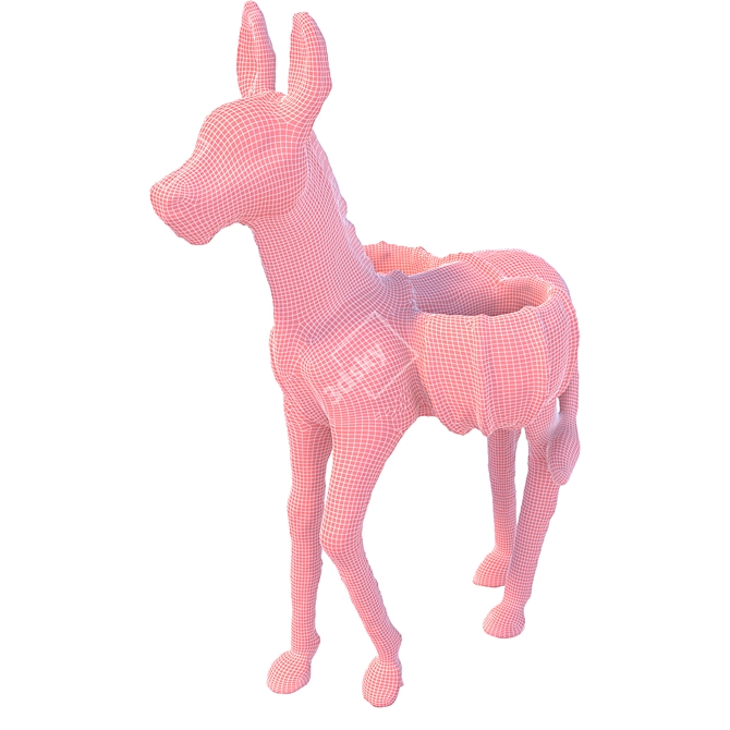 High-Res Donkey 3D Model 3D model image 5