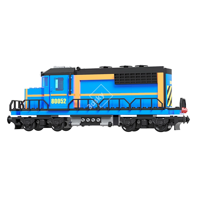 Train Lego Loco 3D Model 3D model image 4