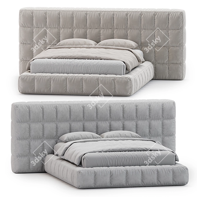 Luxury Terence XL Bed Valentini 3D model image 3