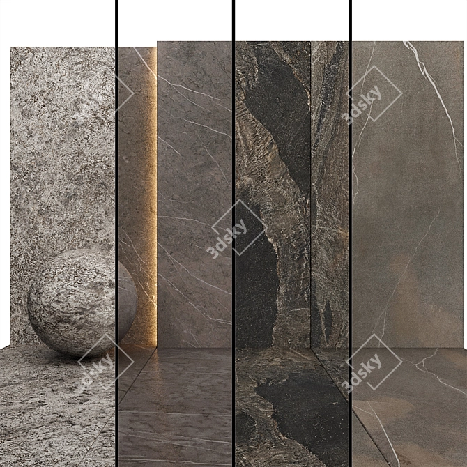 Luxury Marble Texture Set 013 3D model image 1