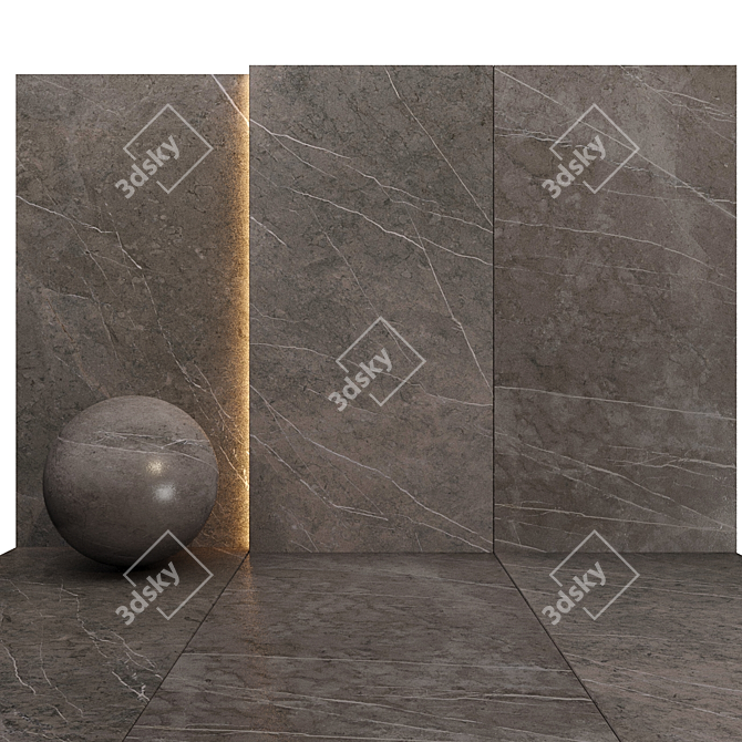 Luxury Marble Texture Set 013 3D model image 3