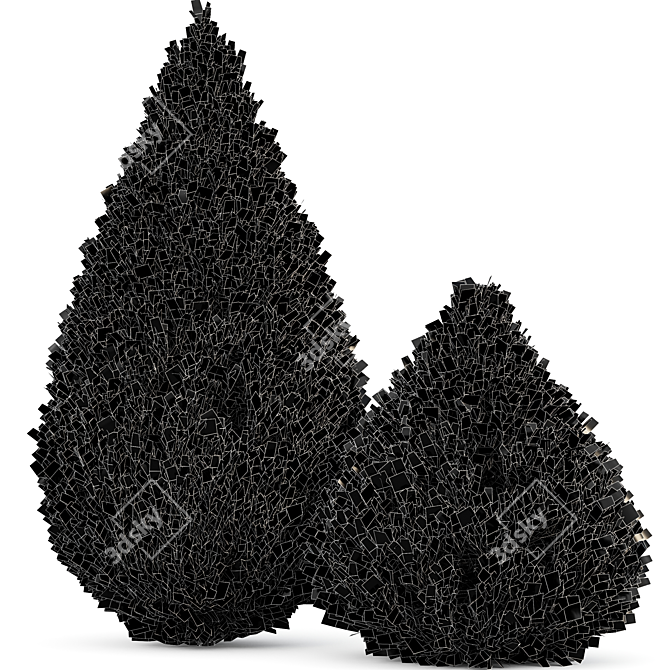 Cypress Juniperus 3D Plant Models 3D model image 6