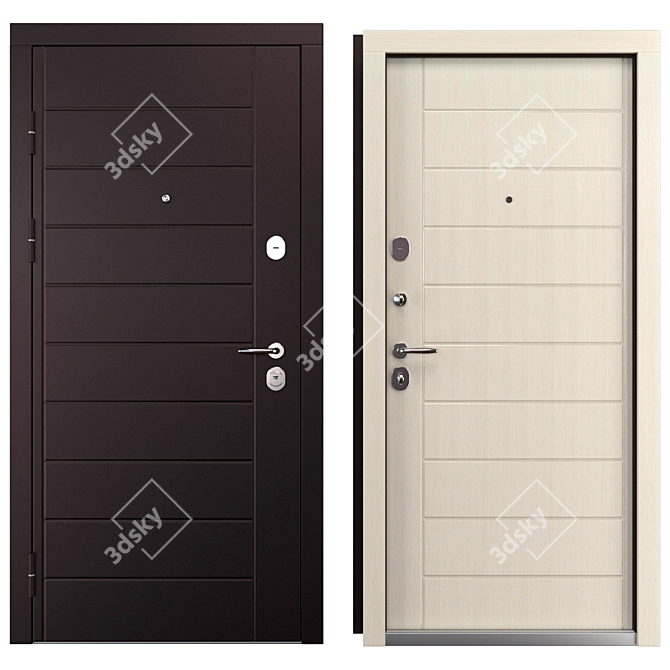 Palermo Metal Entrance Door (Abvehr) 3D model image 3