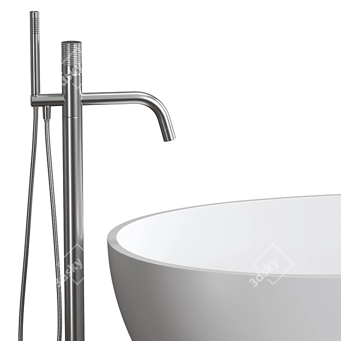 Elegant Bath Set: Artceram FILE 2.0 & Cisal X32 Mixer 3D model image 3