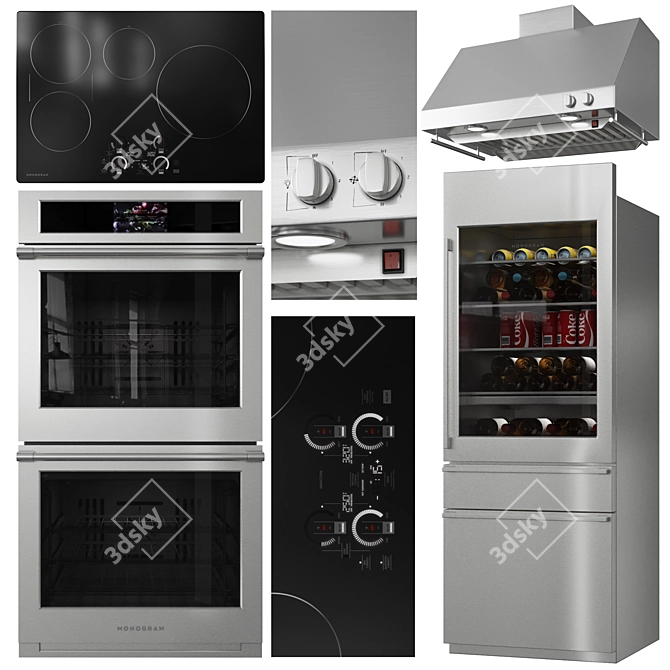 Monogram Kitchen Appliances Collection 3D model image 1