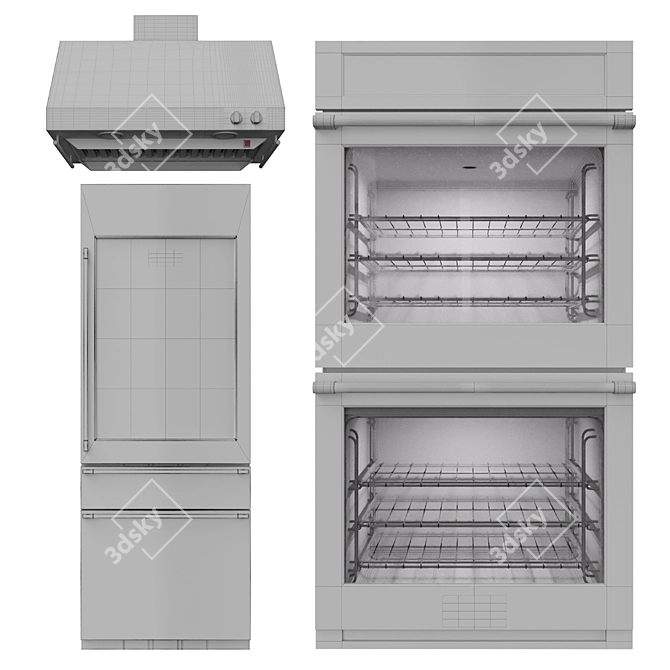 Monogram Kitchen Appliances Collection 3D model image 6