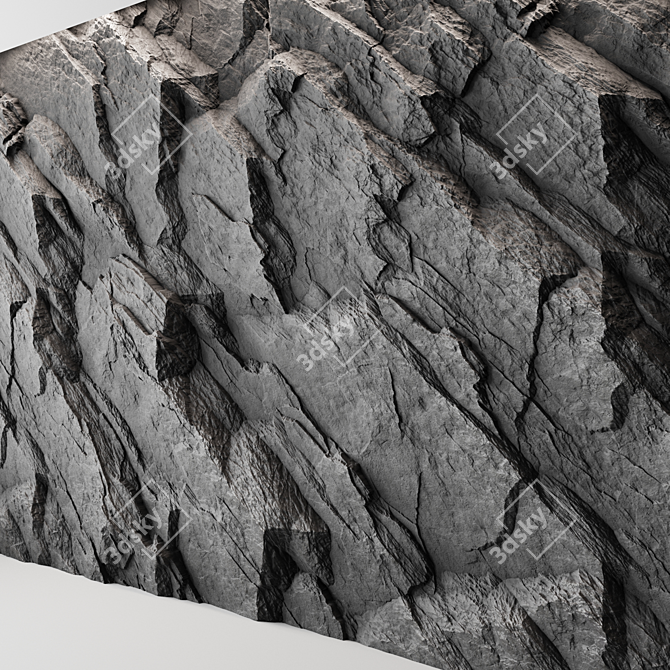 Stone Wall PBR Material Kit 3D model image 4