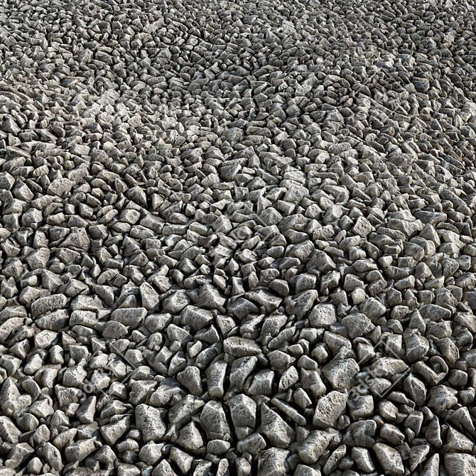 Substance Gravel Collection: Seamless 4K 3D model image 3