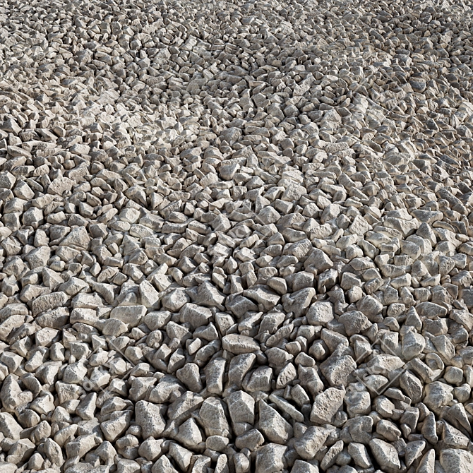 Substance Gravel Collection: Seamless 4K 3D model image 4