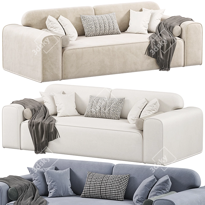 Luxury Viena Sofa 2015 Model 3D model image 1