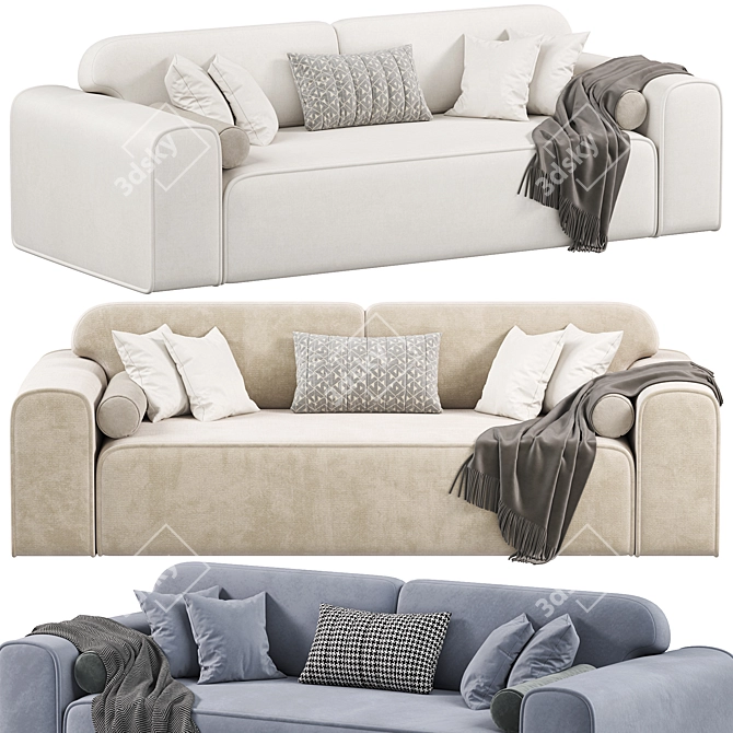 Luxury Viena Sofa 2015 Model 3D model image 3