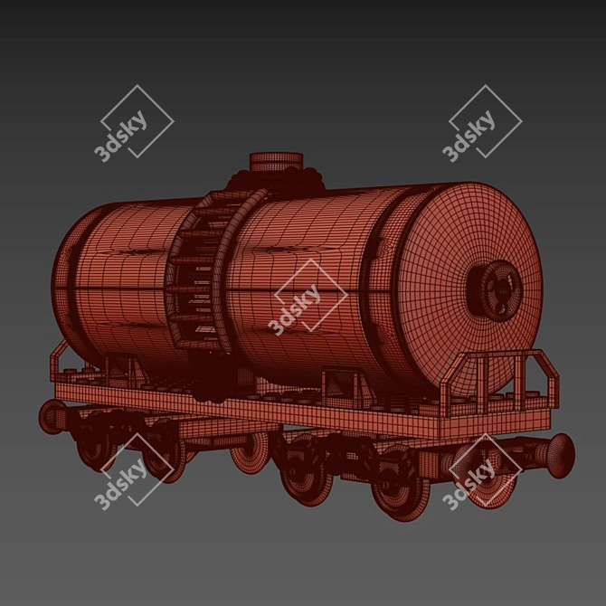 Corona-rendered Train Sisterna Lego 3D model image 4