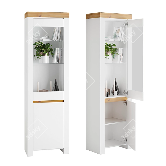 Vittoria Display Cabinet 3D model image 1