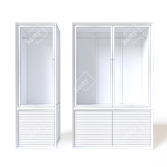 Joaquin Double Wardrobe: Dual Functionality 3D model image 5