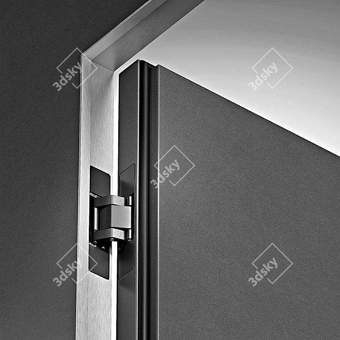 Stylish Interior Doors with Details 3D model image 5