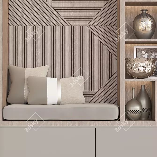 Modern Wardrobe Design for Bedroom 3D model image 3