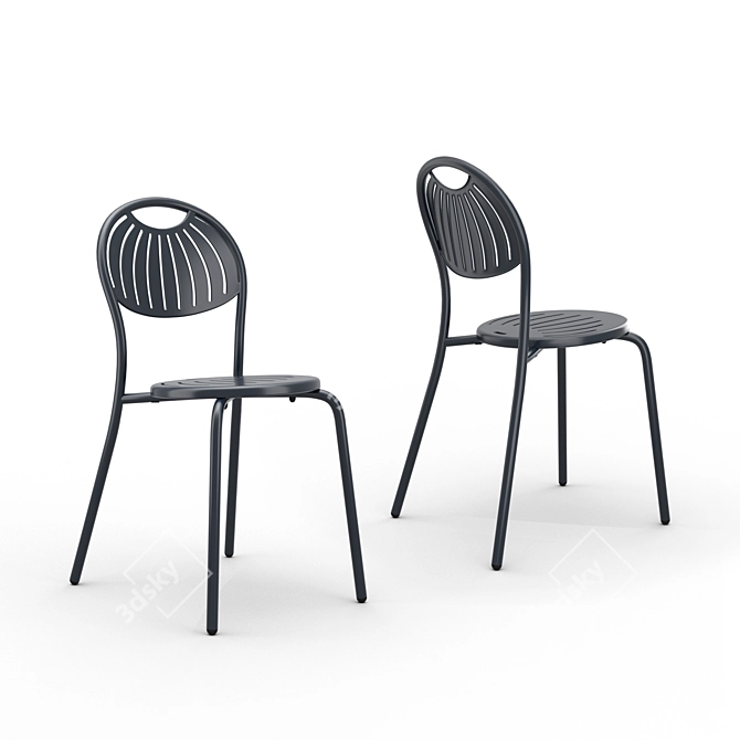 COUPOLE Steel Barstool - D22 x 1.5 Profiles 3D model image 6