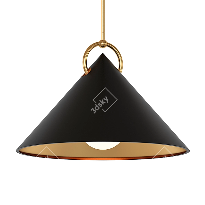 Elegant Charm Pendant Light 3D model image 1