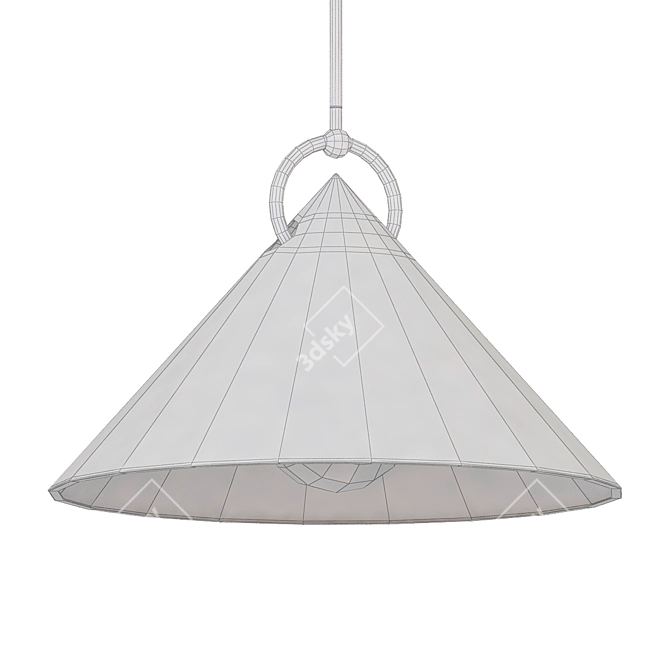 Elegant Charm Pendant Light 3D model image 2