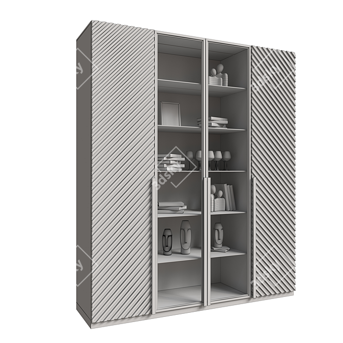 Title: Poly Conversion Cupboard 3D model image 4