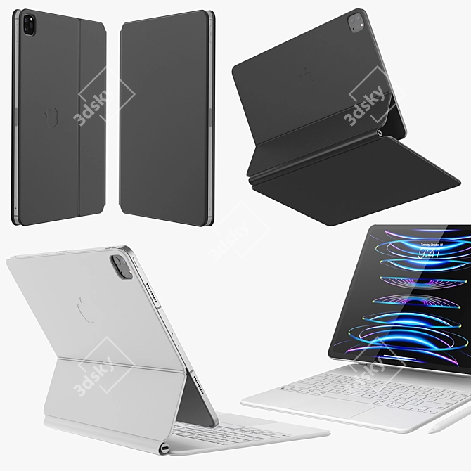 Apple iPad Pro M2 Bundle 3D model image 6