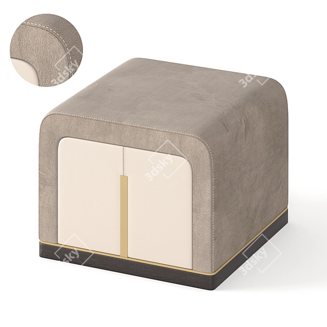 Sleek Modern Stool: Hadley 2015 3D model image 1